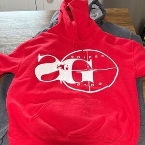 Sniper Gang Red Hoodie